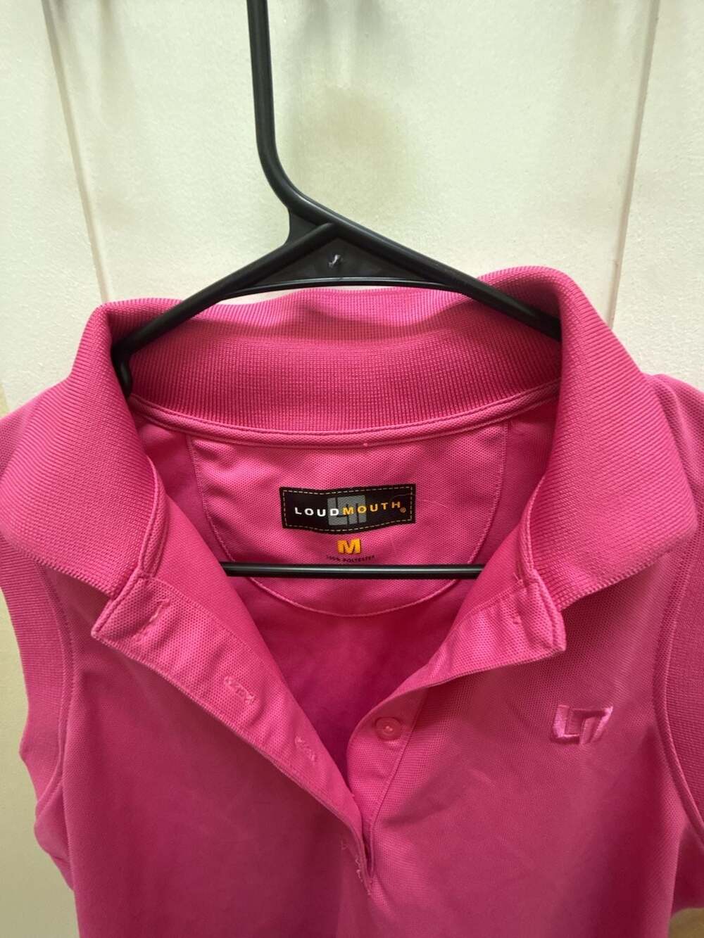 Loudmouth Women's Sleeveless Polo Shirt Pink Size M - Picture 2 of 5